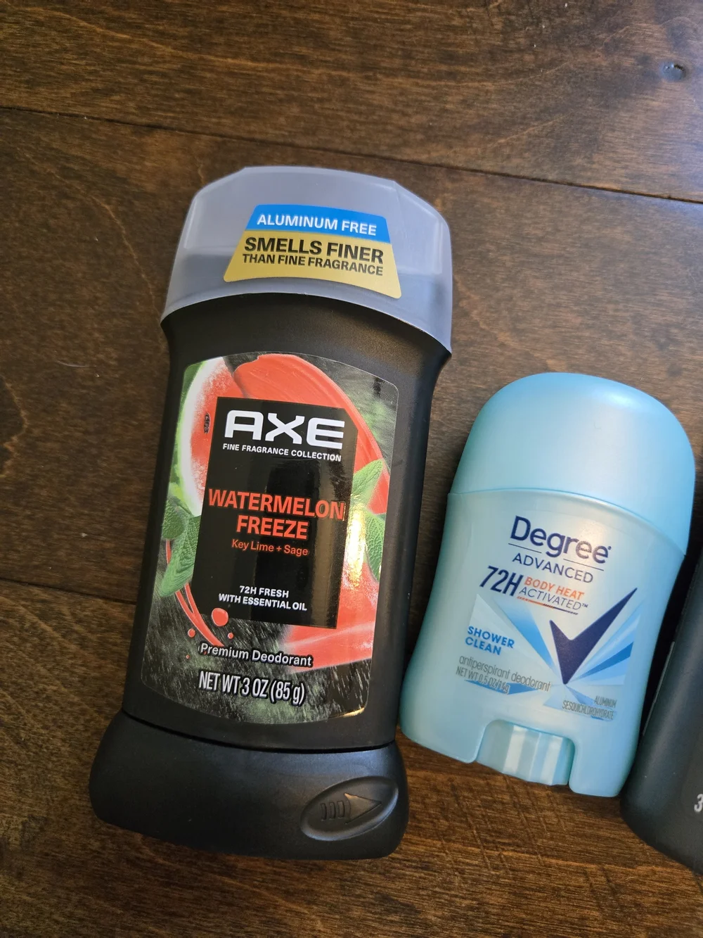 axe, Dove & Degree advanced 72h